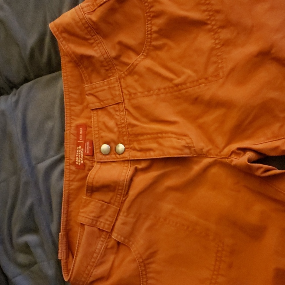 EMS cargo pants, size 4, orange